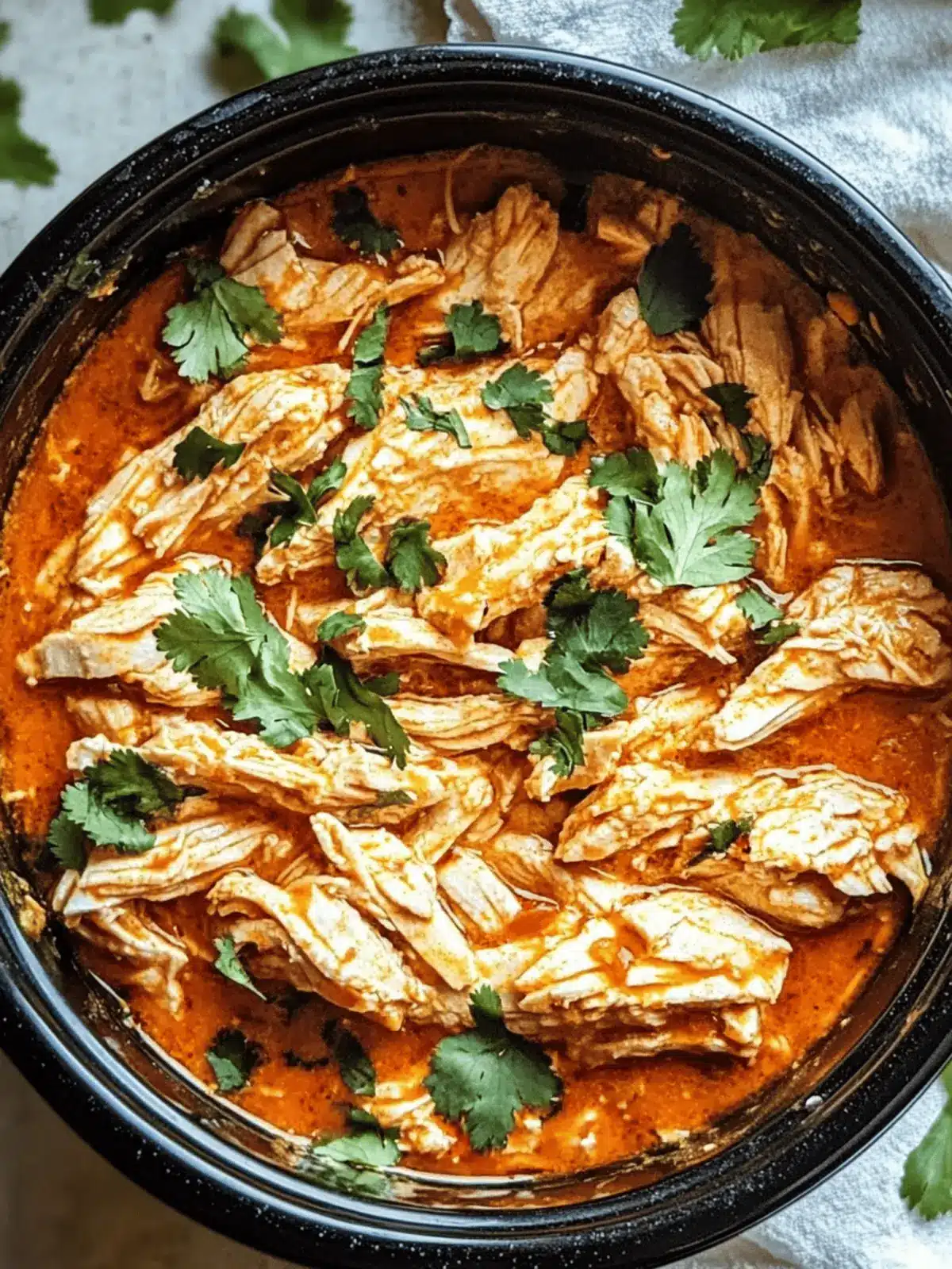 Crockpot Buffalo Chicken