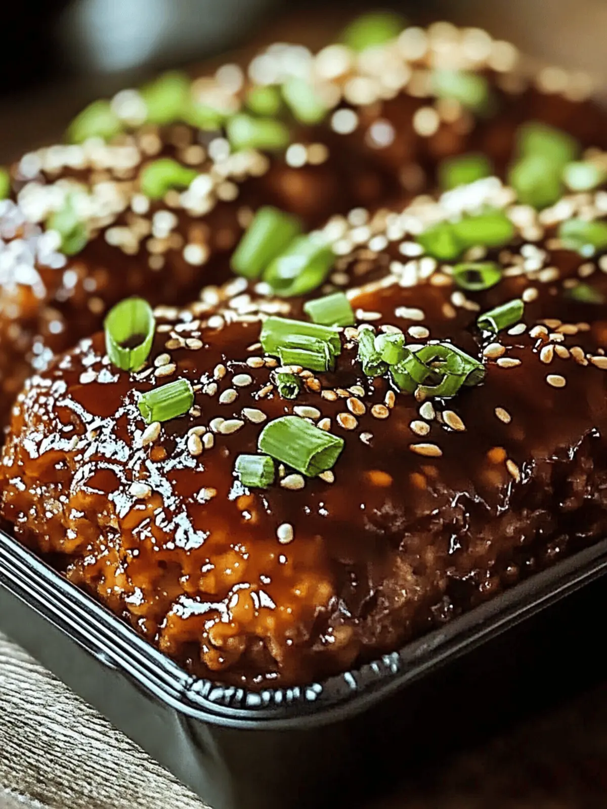 Sweet & Spicy Korean BBQ Meatloaf