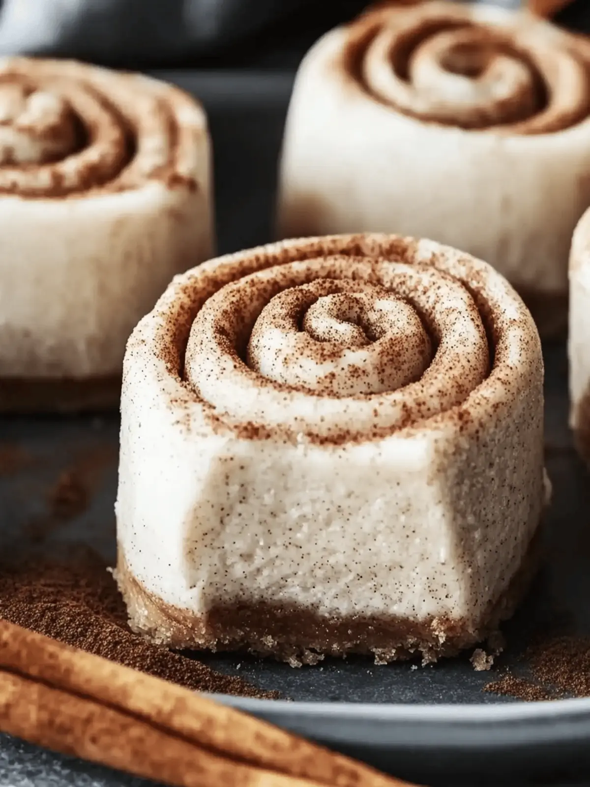 Mini Cinnamon Roll Cheesecakes