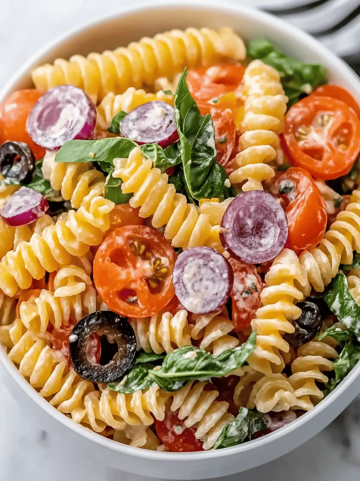 Italian Tri Color Pasta Salad