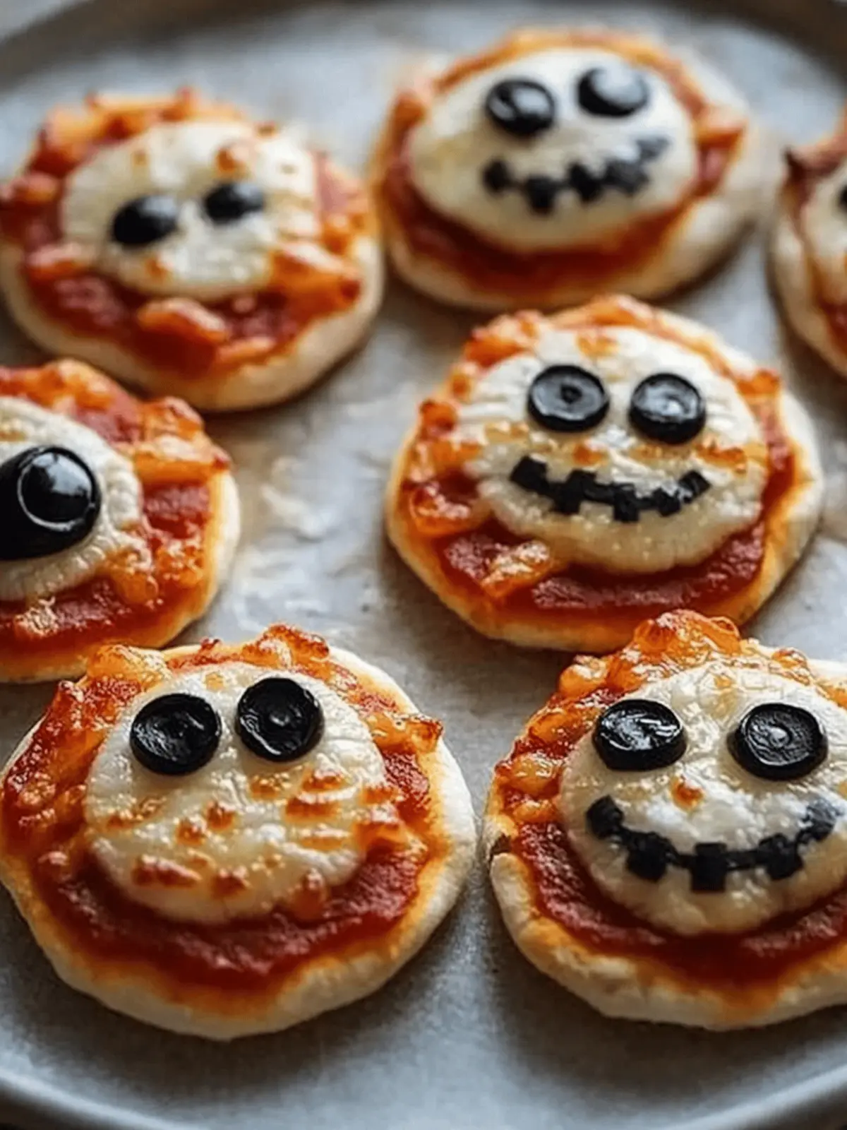 Mini Halloween Pizzas