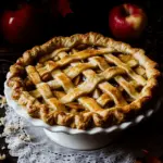 Toffee Apple Pie with Vanilla Custard