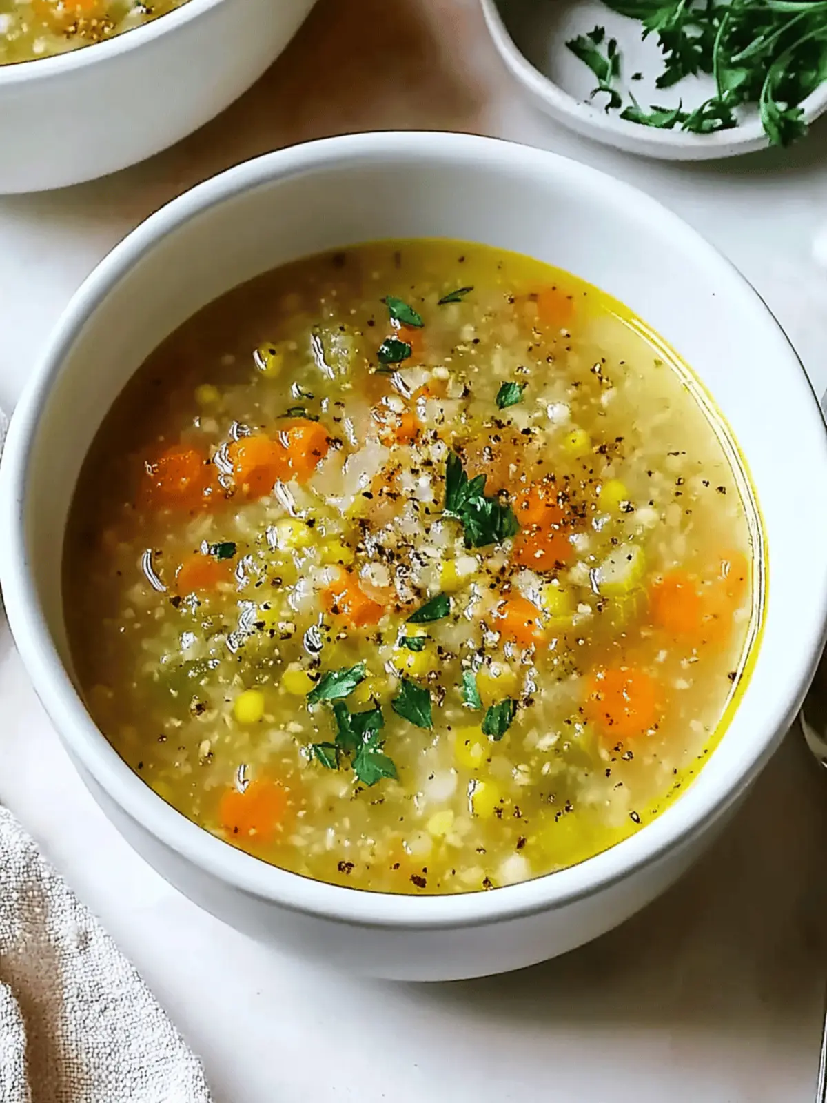 Healing Garlic Soup for Colds