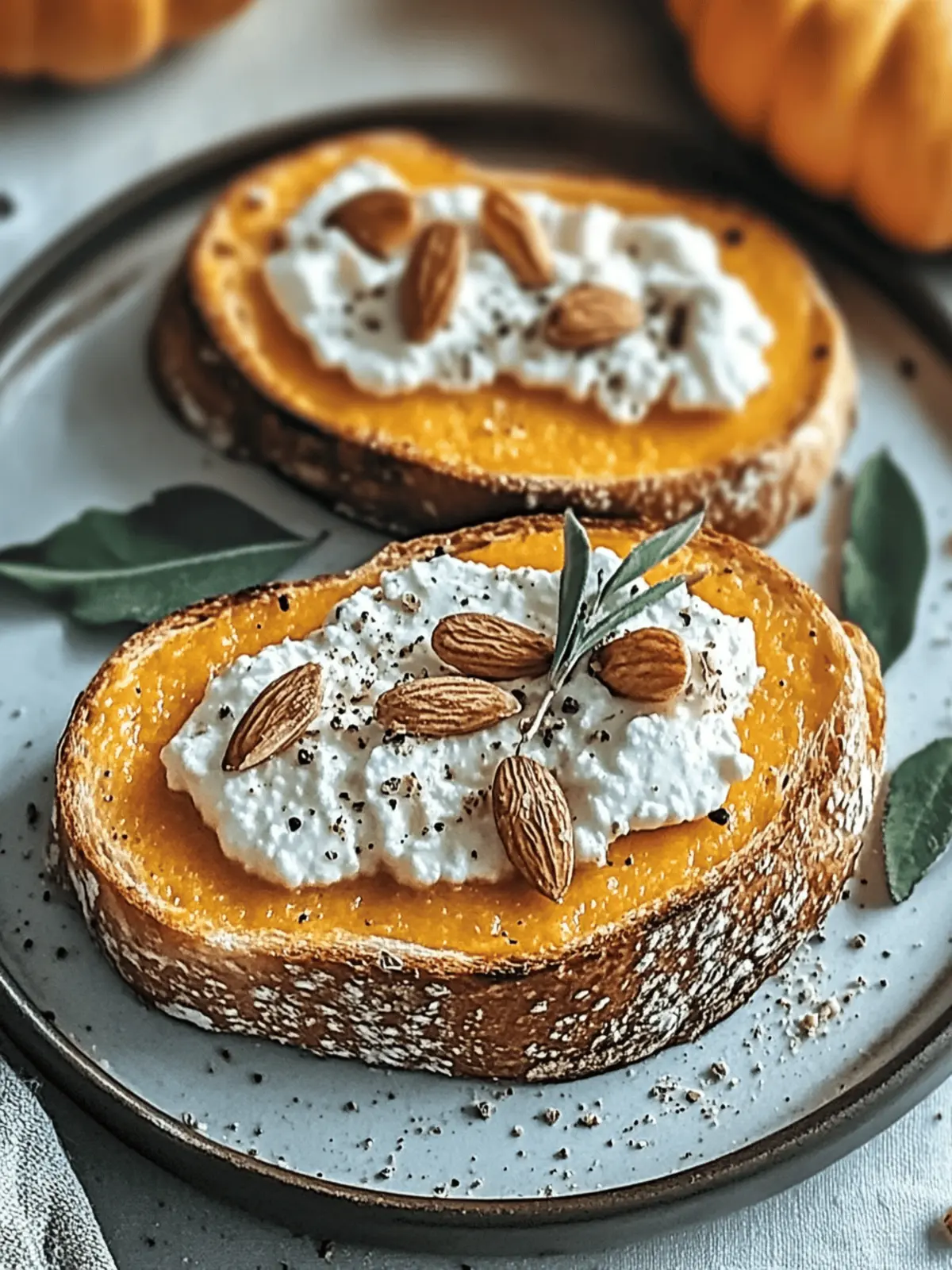 Pumpkin Ricotta Toast