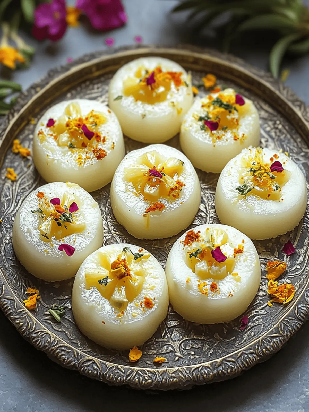 Pineapple Sandesh