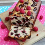 Raspberry Dark Chocolate Banana Bread