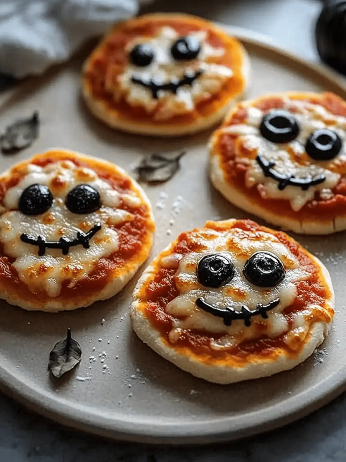 Mini Halloween Pizzas