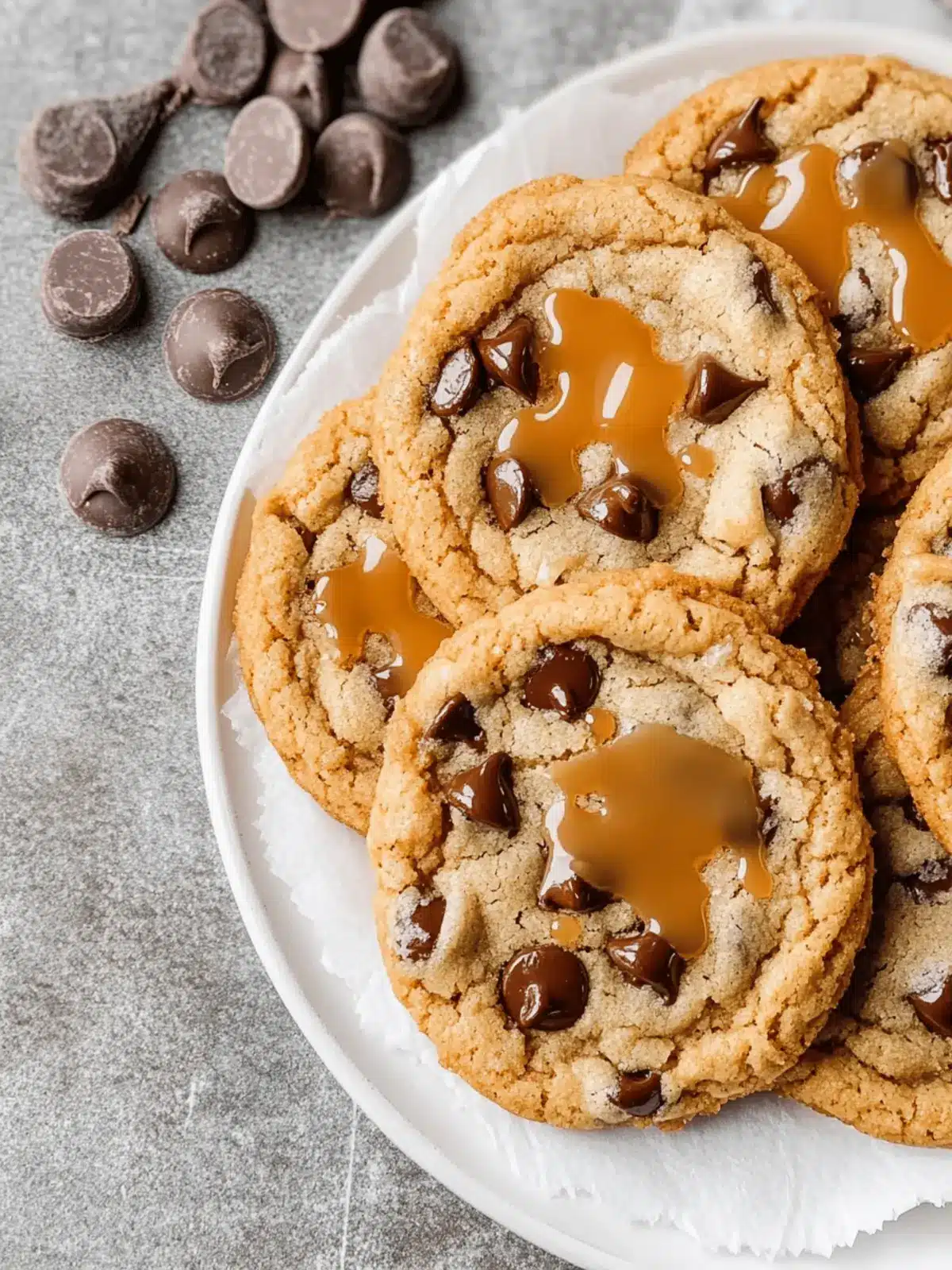 Caramel Chocolate Chip Cookies