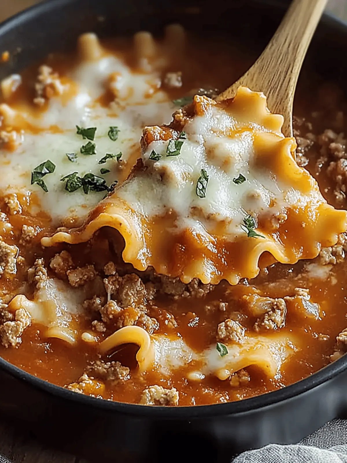 Crock Pot Lasagna Soup