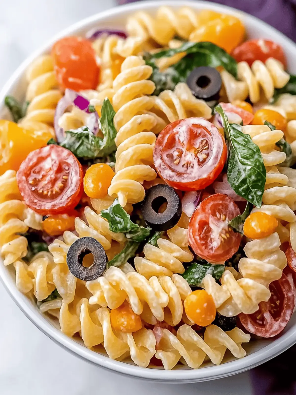 Italian Tri Color Pasta Salad