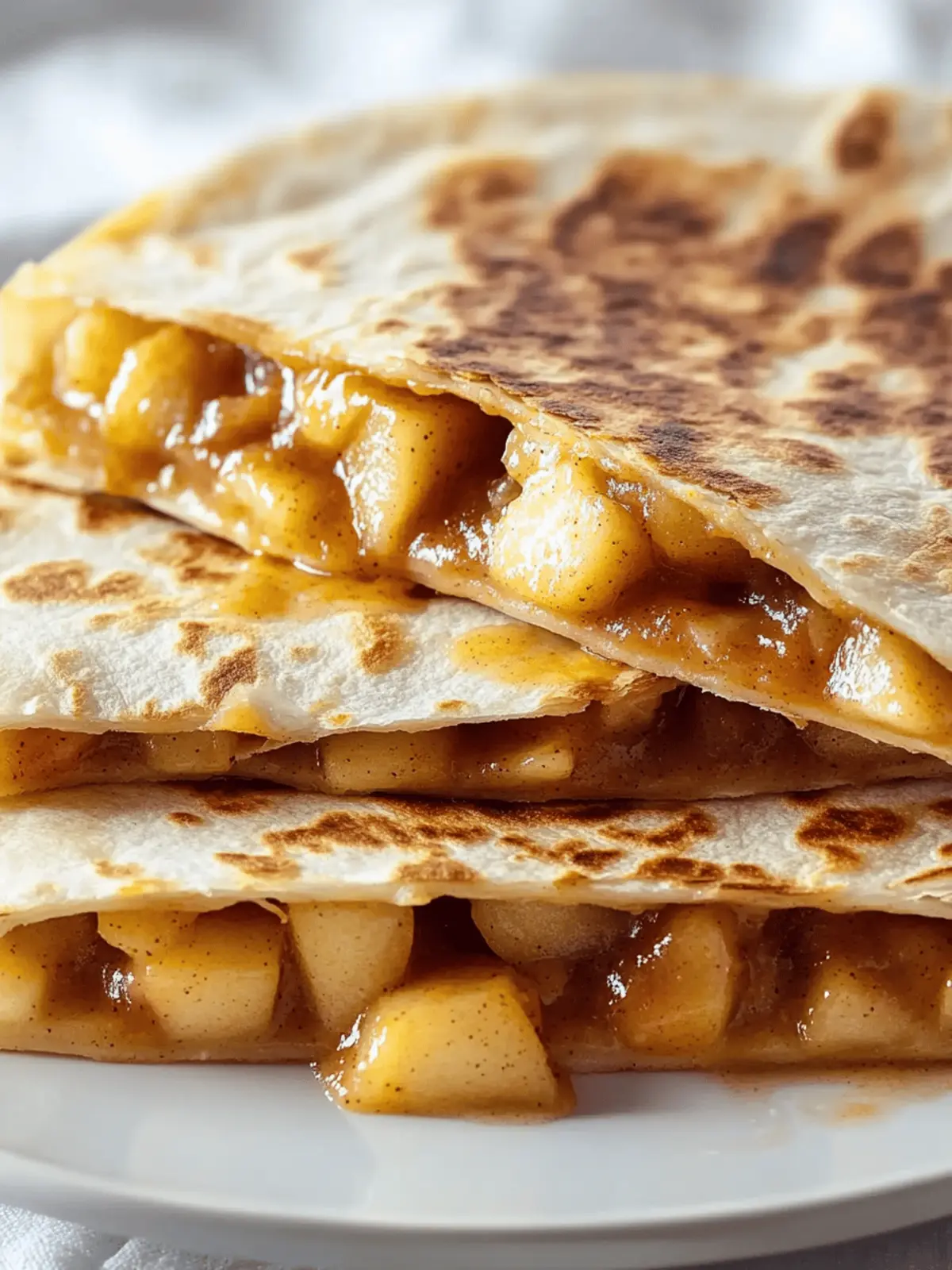 Apple Cinnamon Breakfast Quesadillas