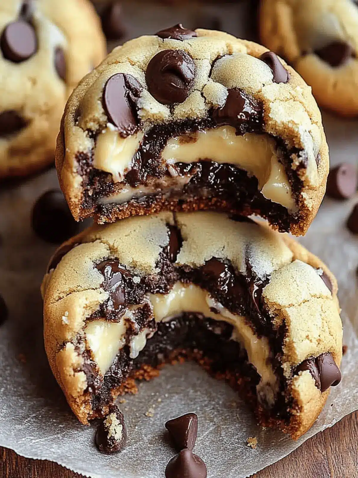 Cheesecake Stuffed Chocolate Chip Cookies