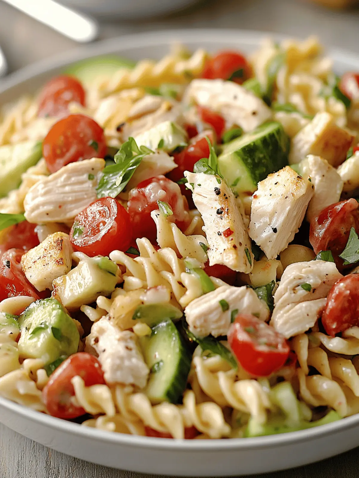 Chicken Club Pasta Salad