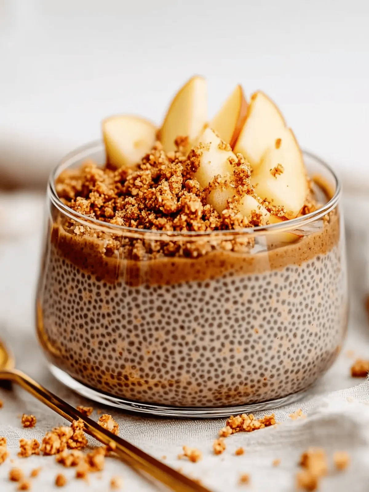 Delicious Apple Crumble Chia Pudding for Cozy Mornings 4 Apple Crumble Chia Pudding