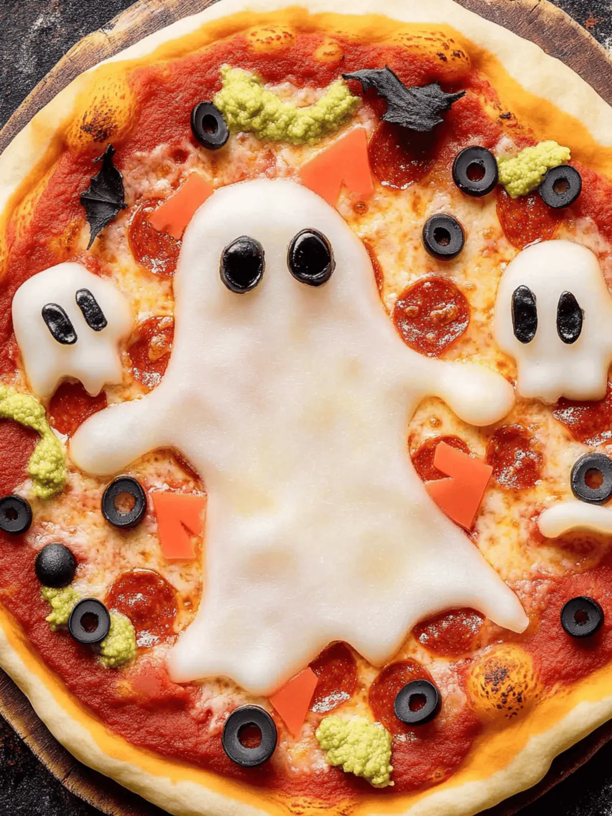 Ghost Pizza for Halloween