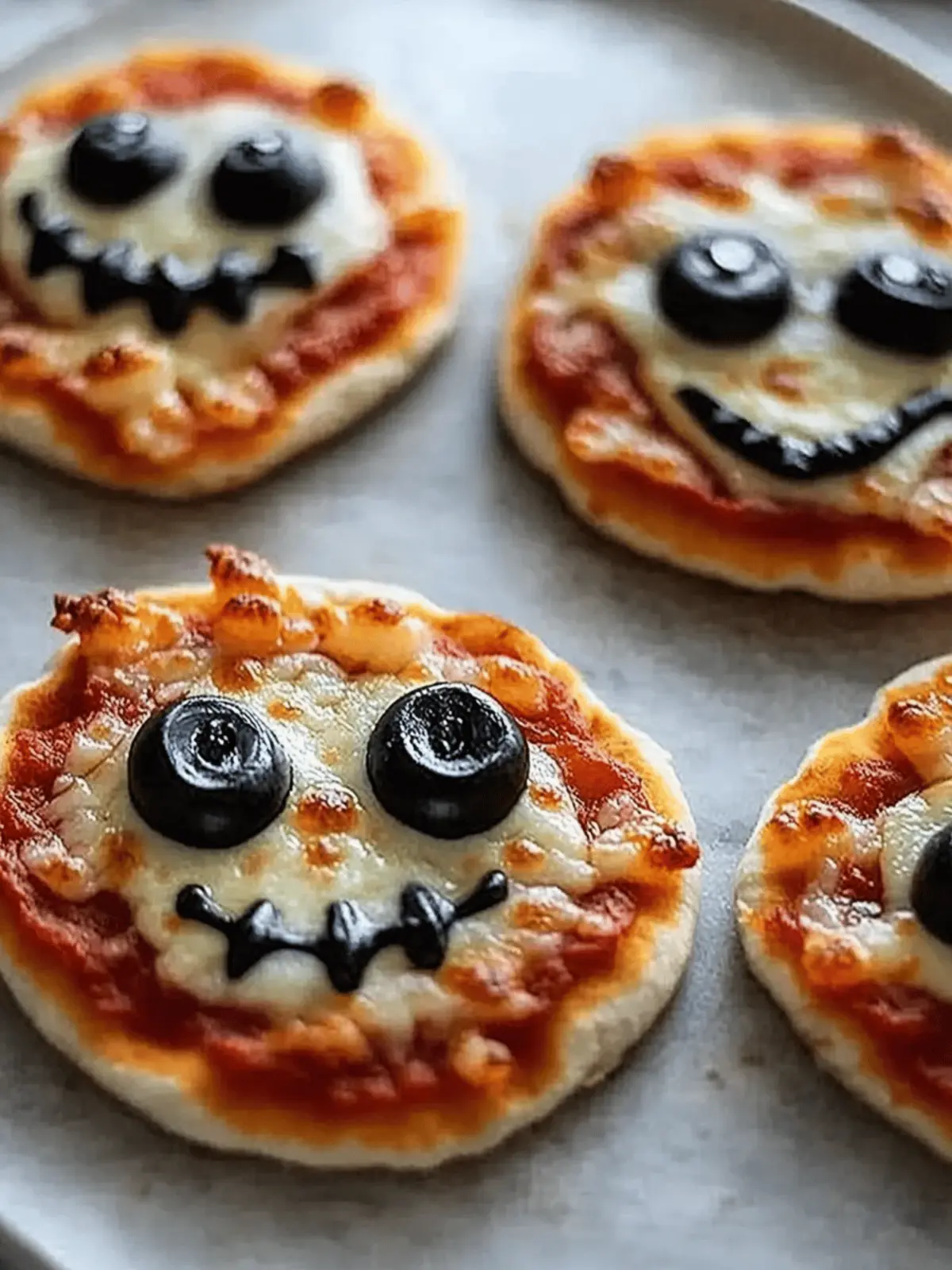 Mini Halloween Pizzas