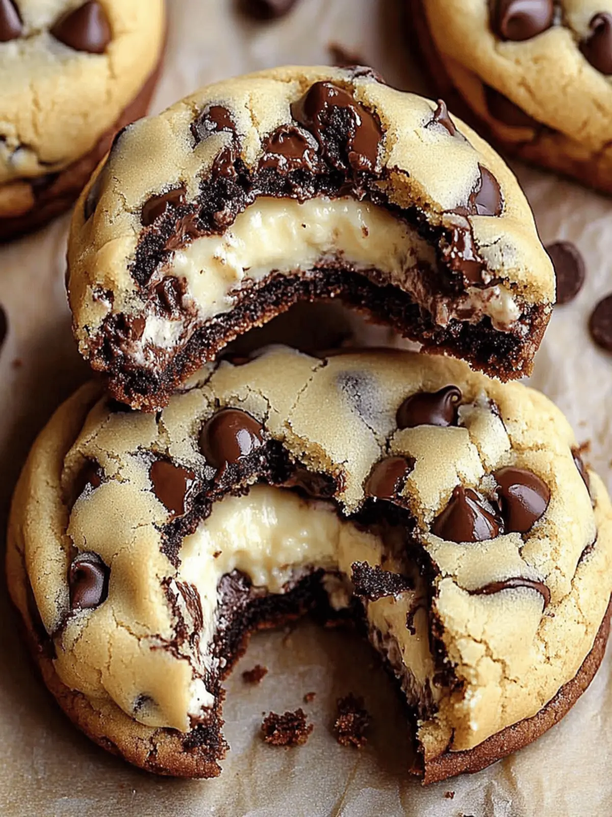 Cheesecake Stuffed Chocolate Chip Cookies