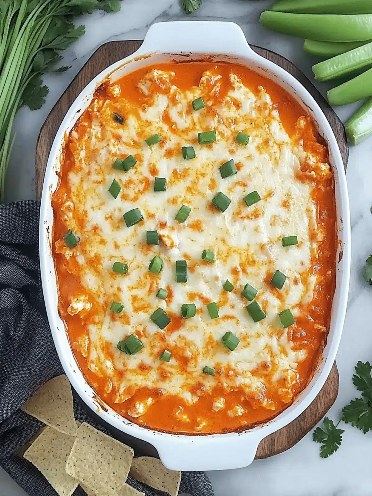 Cottage Cheese Buffalo Chicken Dip