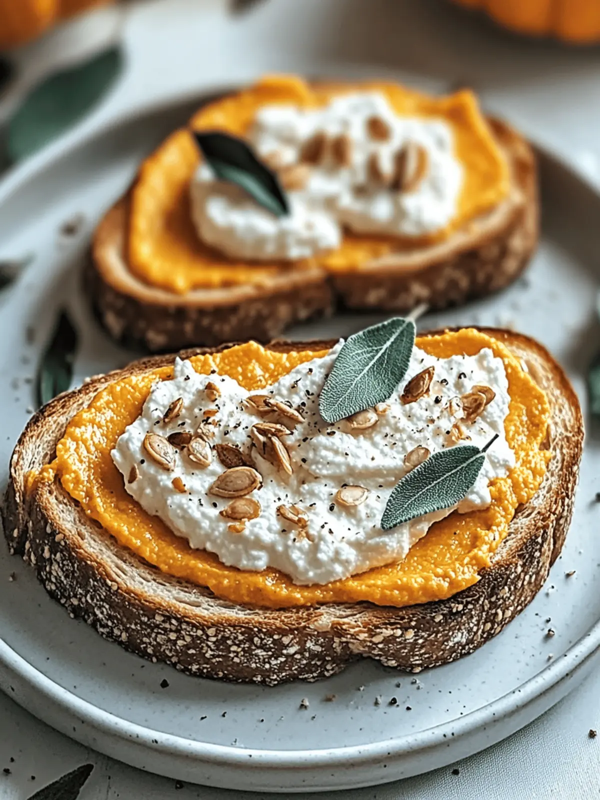 Pumpkin Ricotta Toast