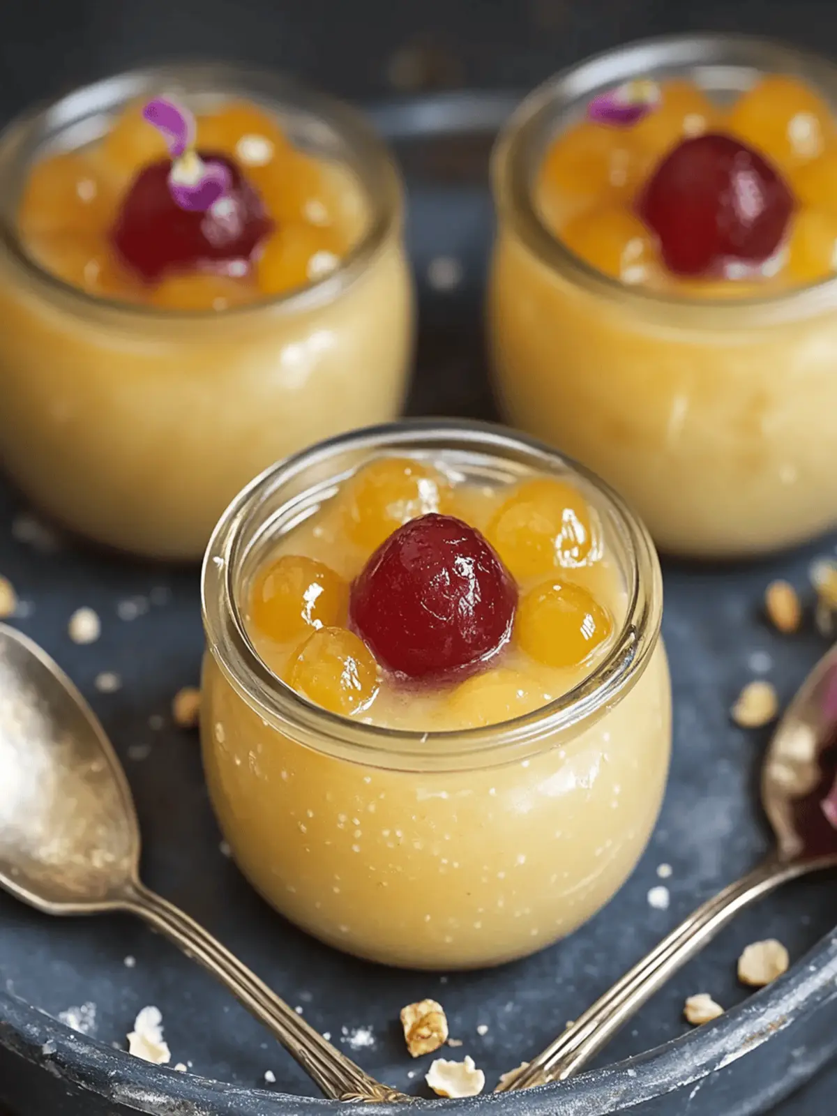 Gulab Jamun Custard Jars