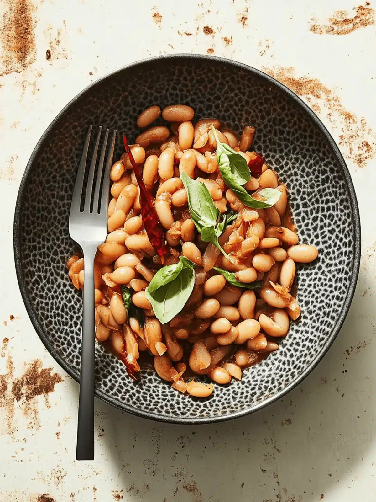 Tepary Beans With Chile-Agave Glaze
