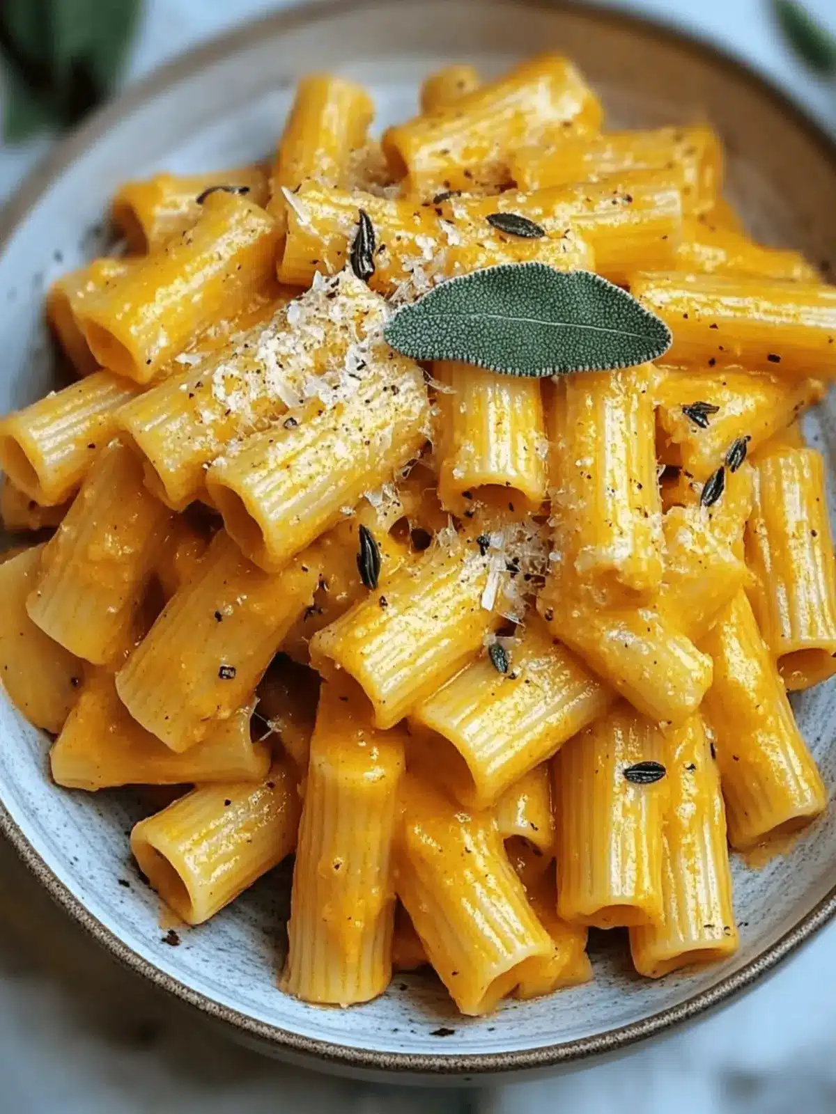 Pumpkin Sage Rigatoni