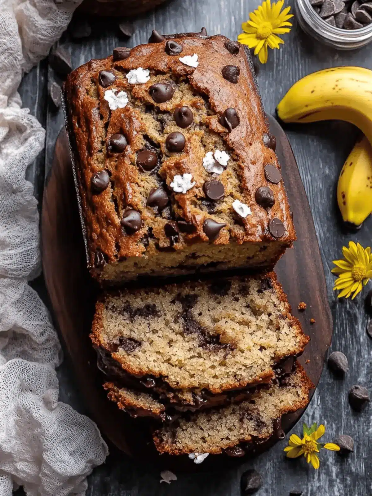 Miso Chocolate Chip Banana Bread