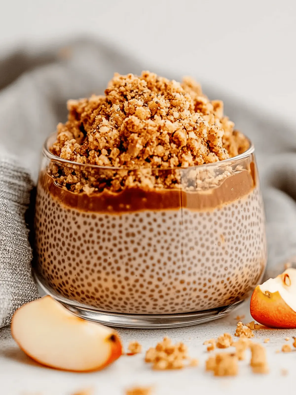 Apple Crumble Chia Pudding
