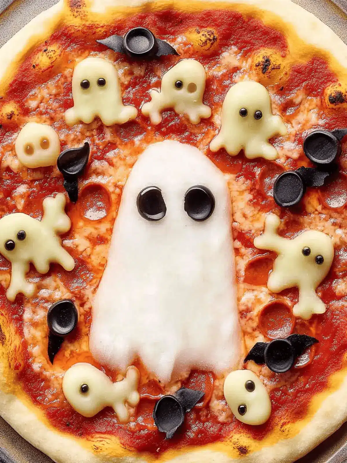 Ghost Pizza for Halloween