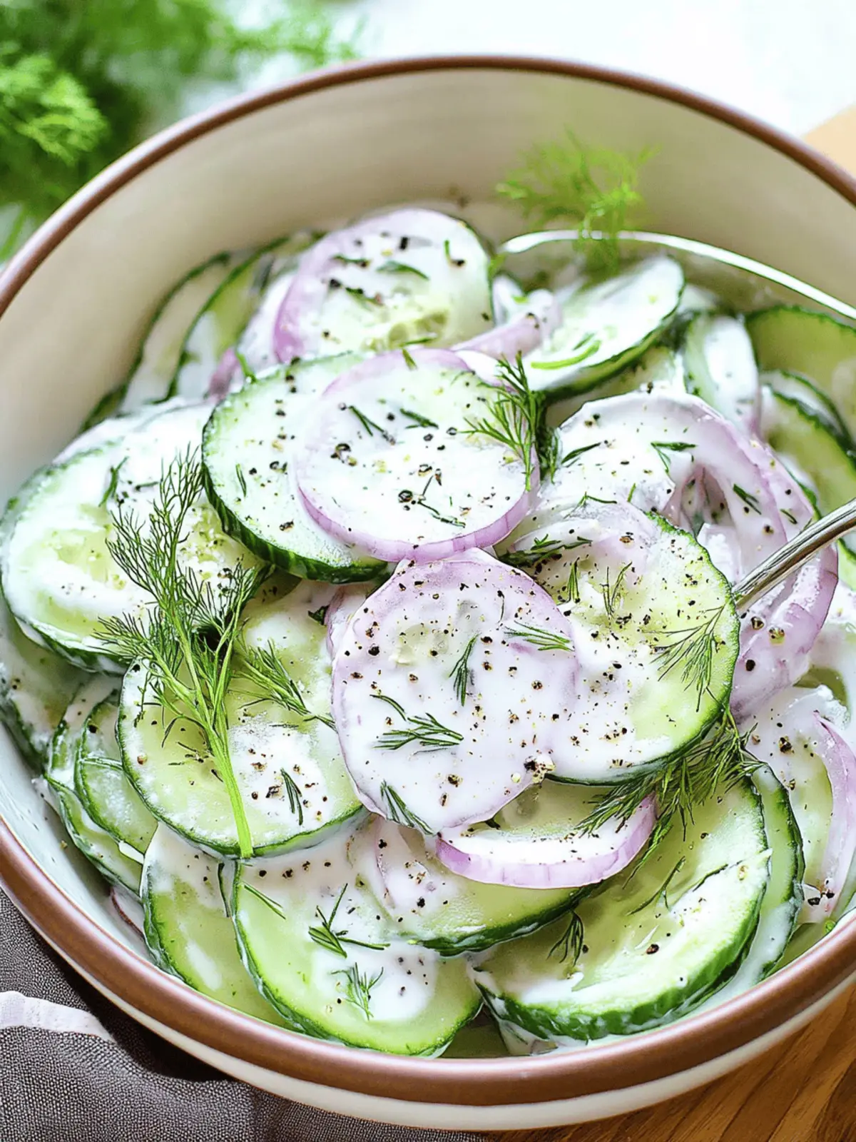 Creamy Cucumber Salad