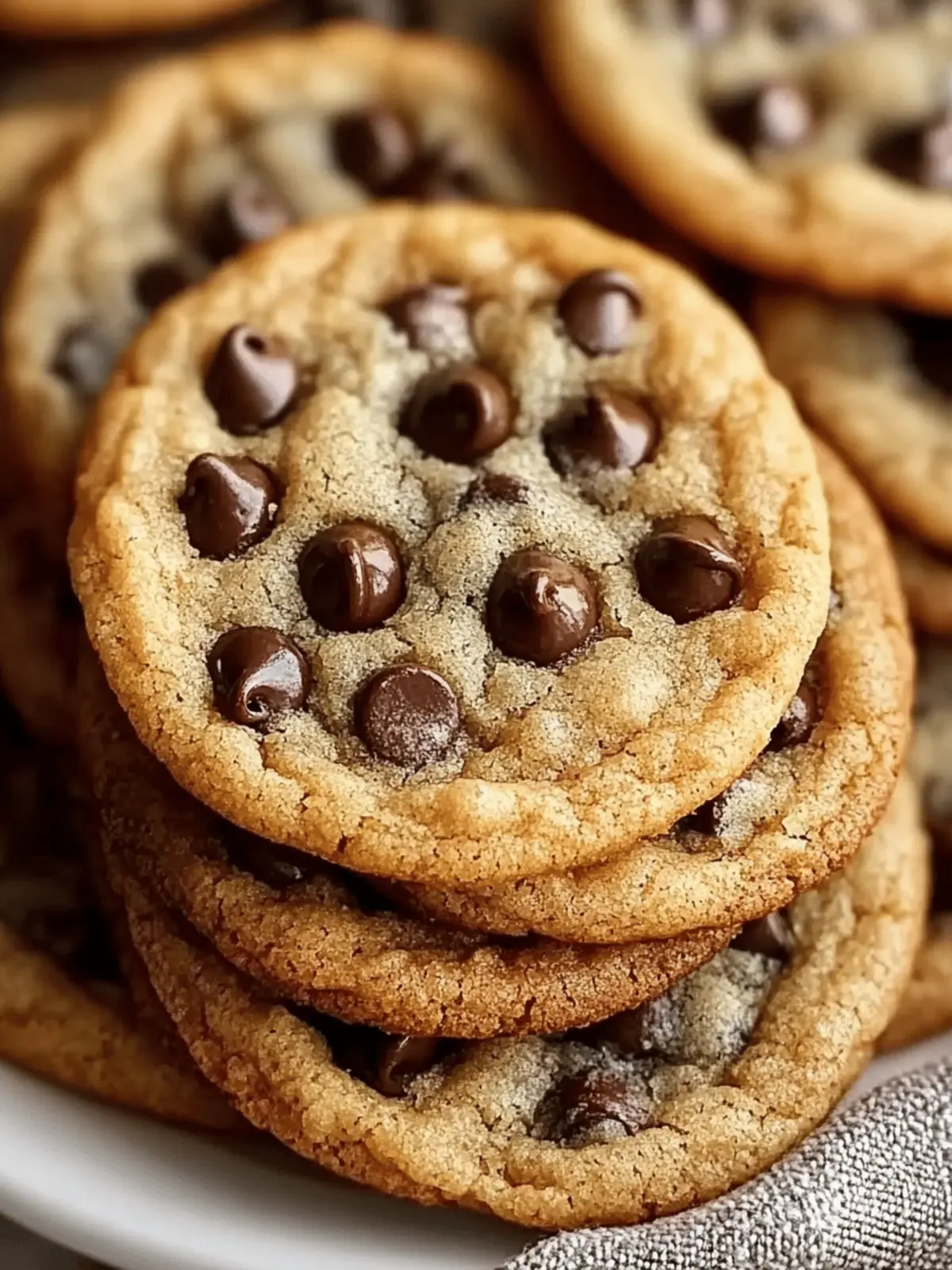 Thin Crispy Chocolate Chip Cookies