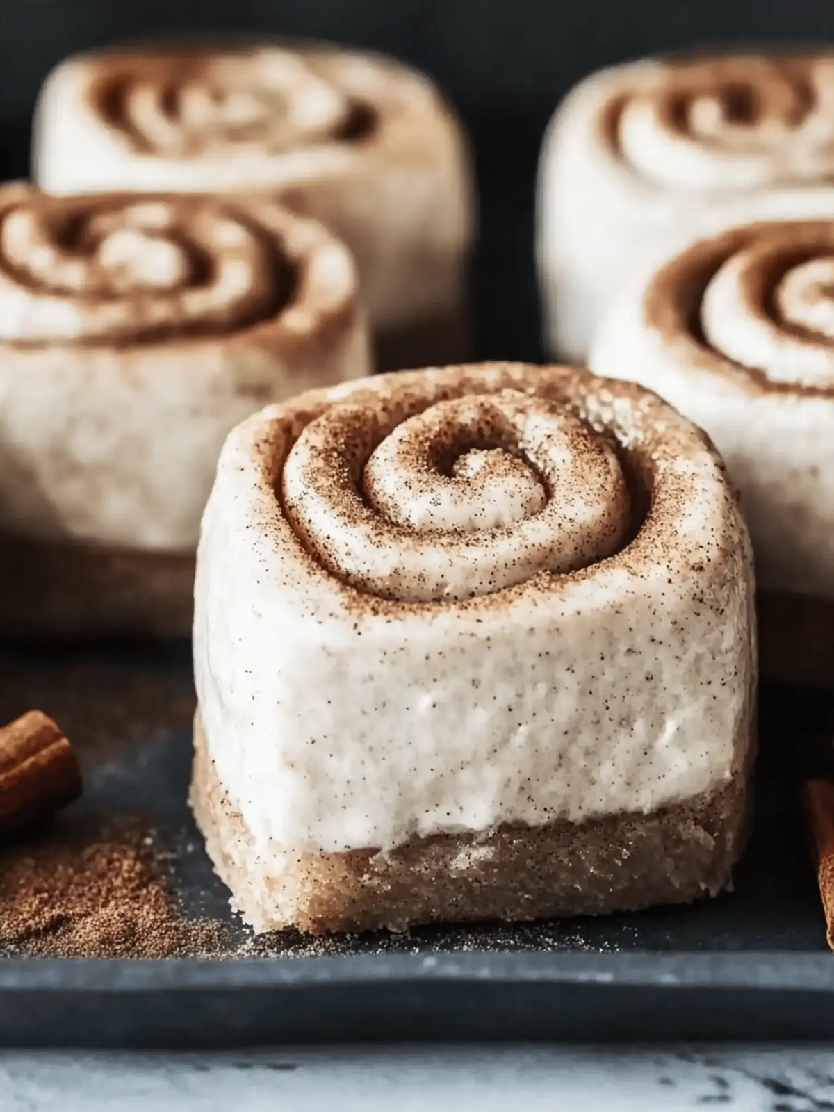 Mini Cinnamon Roll Cheesecakes