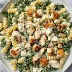 Kale Chicken Caesar Pasta Salad