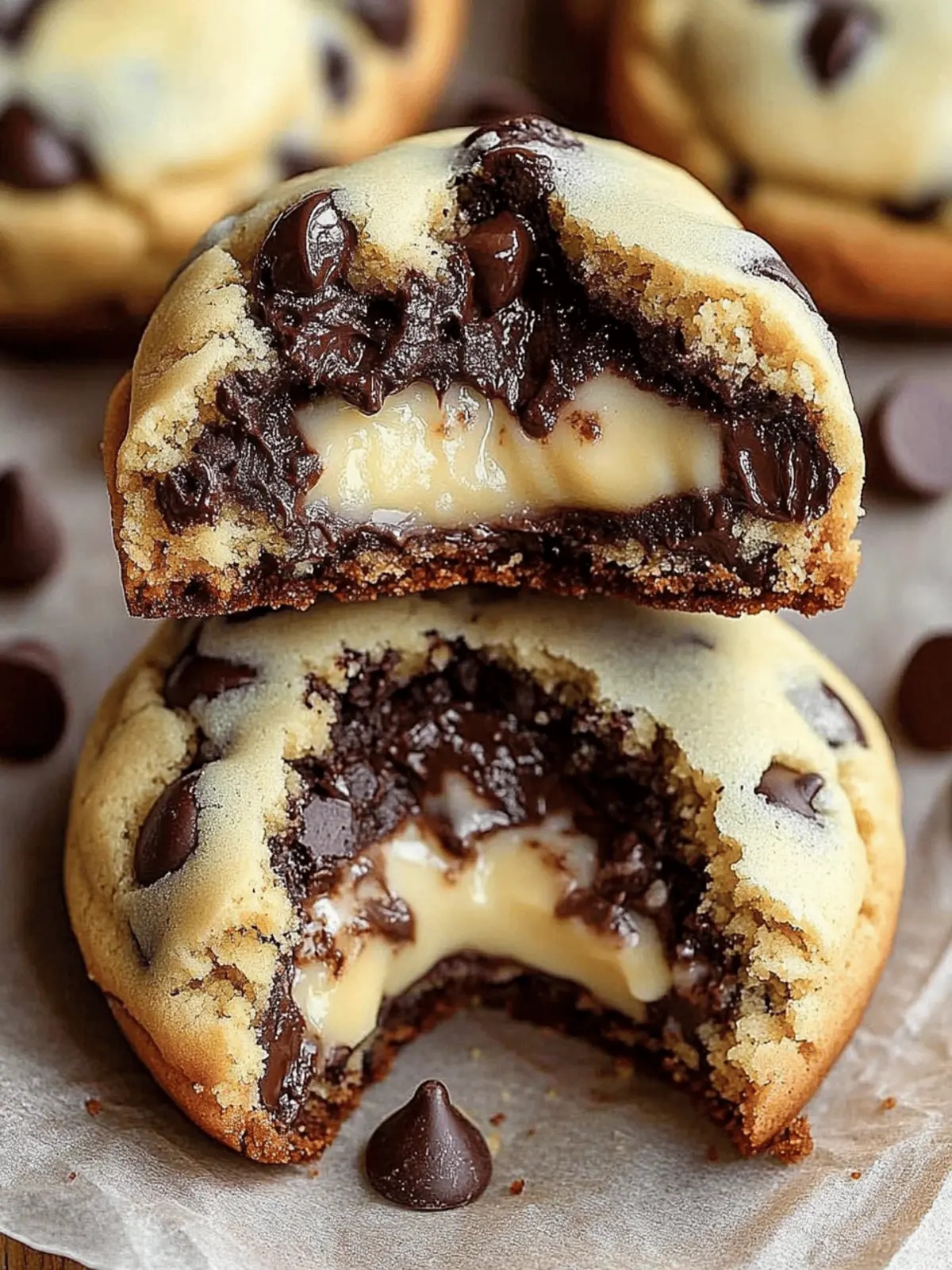 Cheesecake Stuffed Chocolate Chip Cookies