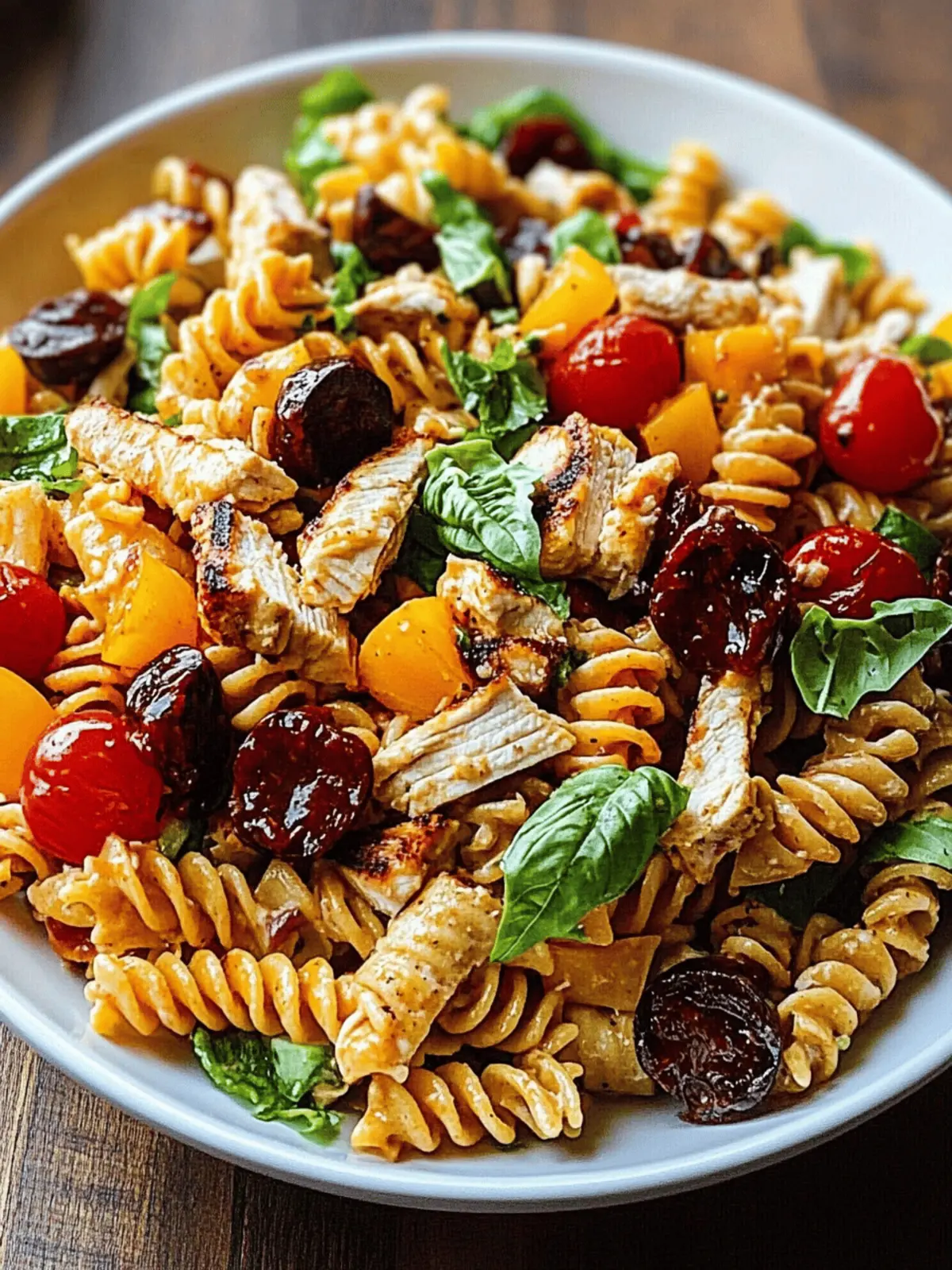 BBQ Chicken Ranch Pasta Salad