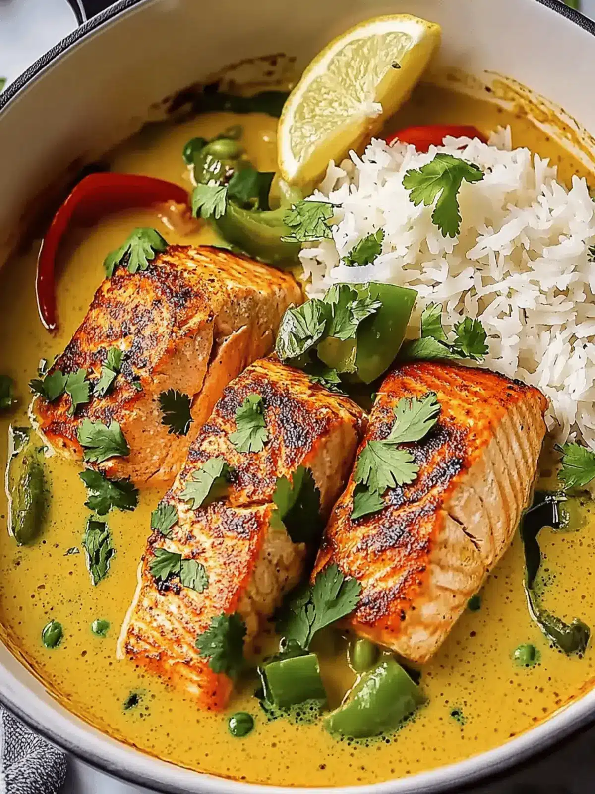 Caribbean Coconut Curry Salmon