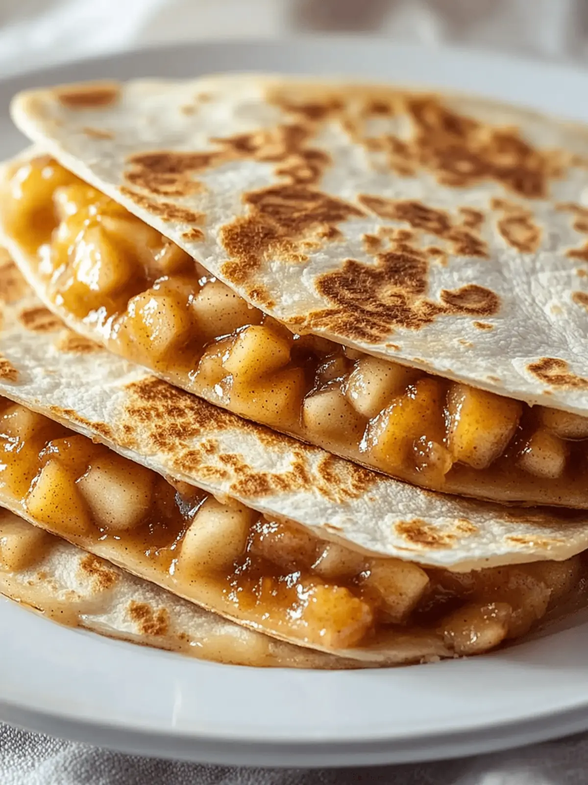 Apple Cinnamon Breakfast Quesadillas