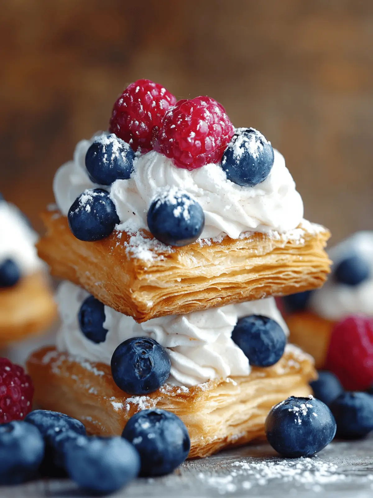 Patriotic Red, White and Blue Pastries
