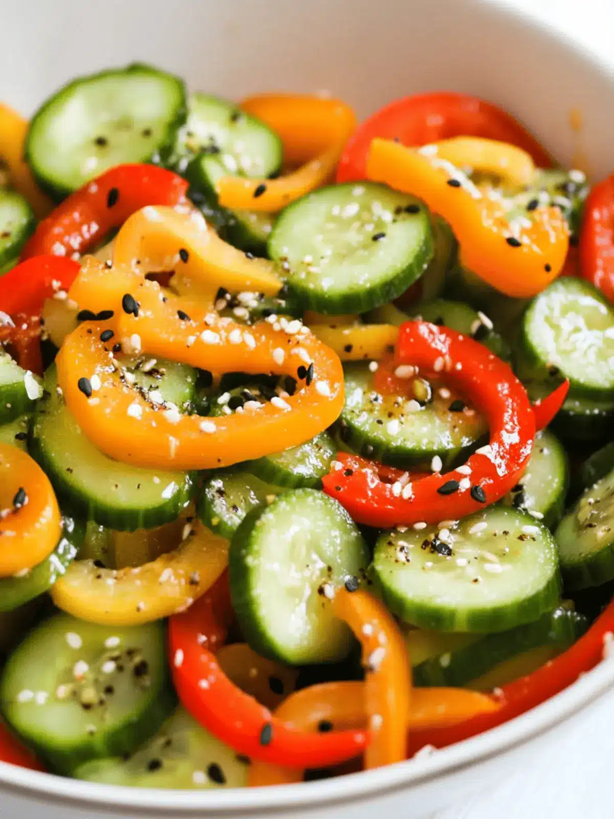 Cucumber Sweet Pepper Salad