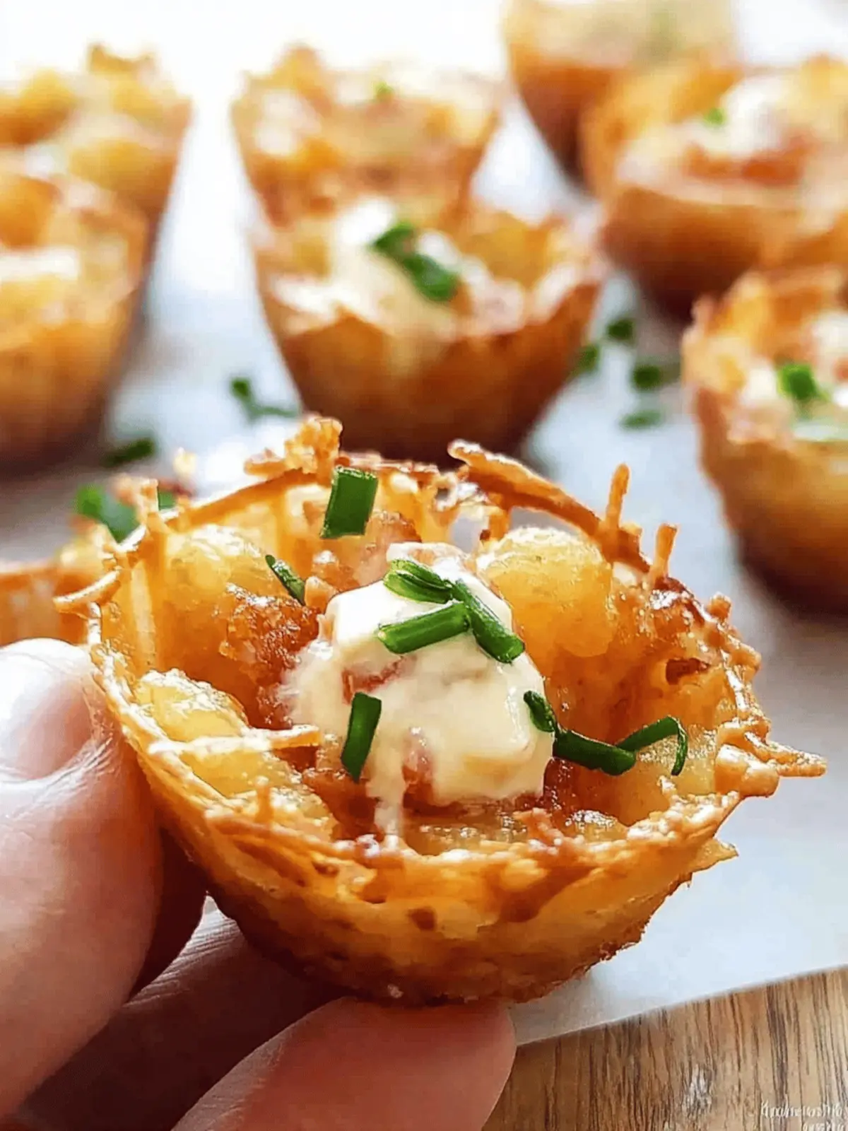 Tater Tot Appetizer Cups