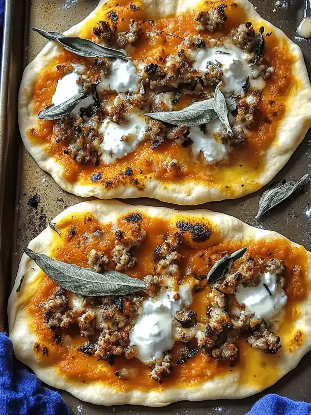Autumn Naan Pizzas