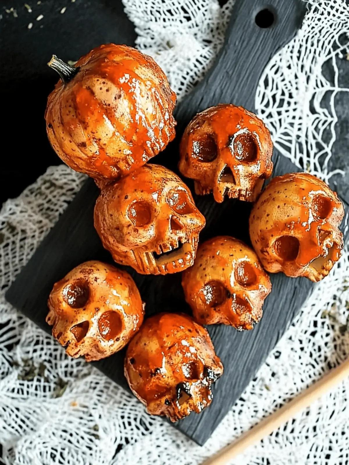 Spooky Halloween Skull Potatoes