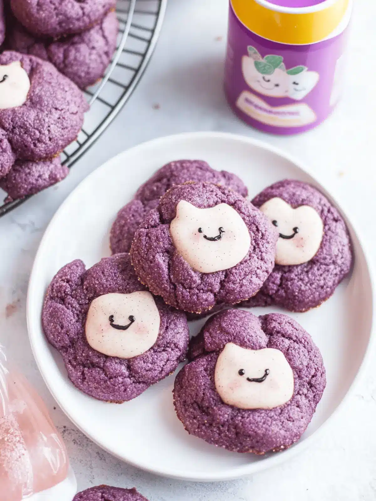 Cute Ube Snickerdoodles