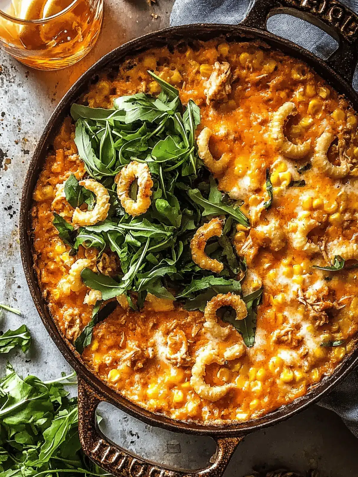 Buffalo Chicken Corn Dip