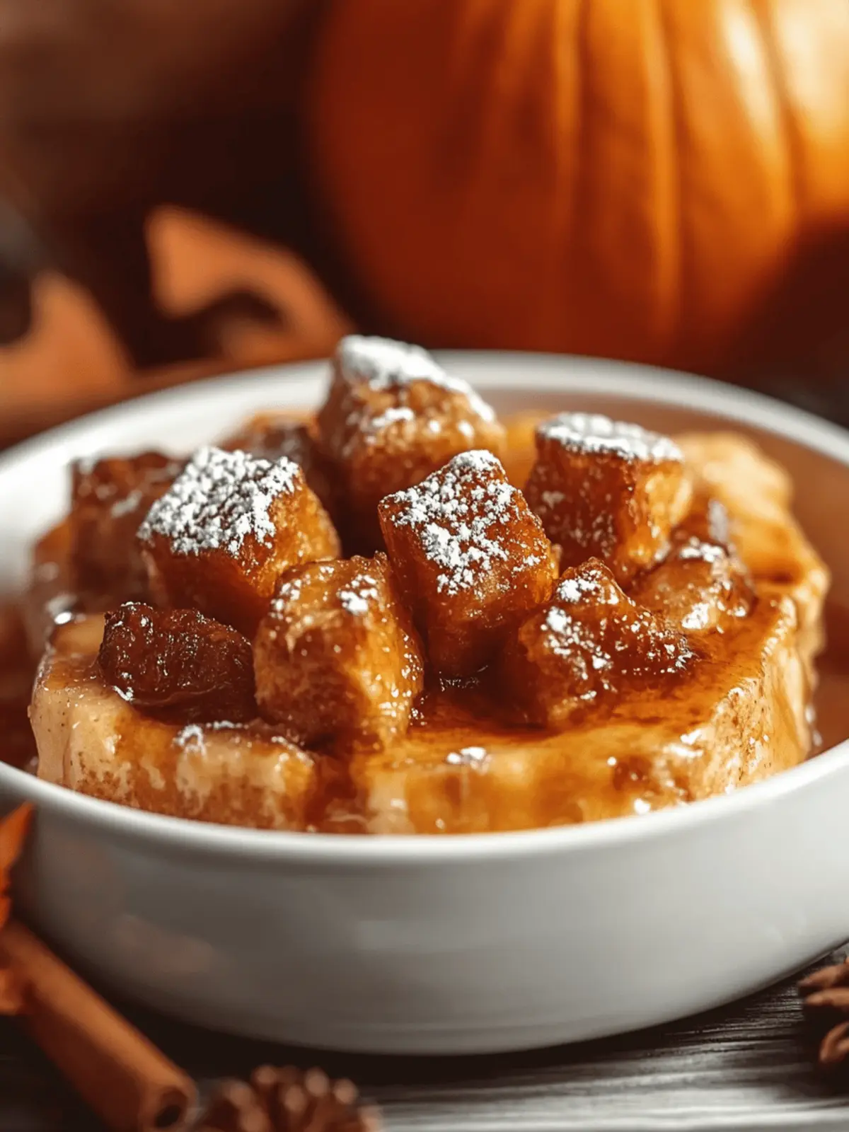 Pumpkin Spice French Toast Casserole
