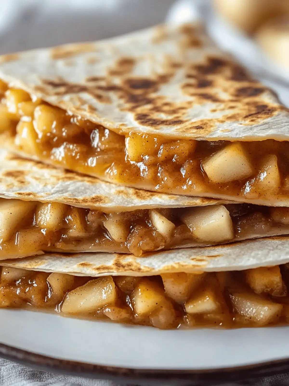 Apple Cinnamon Breakfast Quesadillas