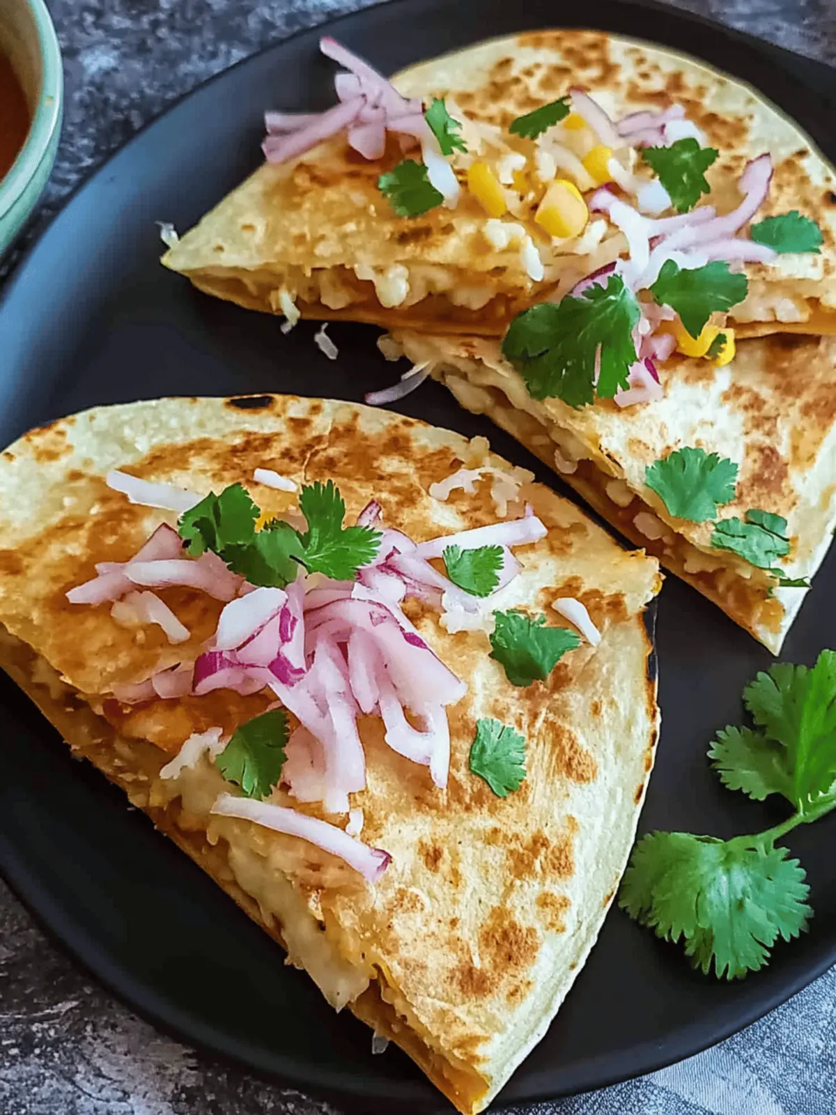 Pav Bhaji Quesadillas