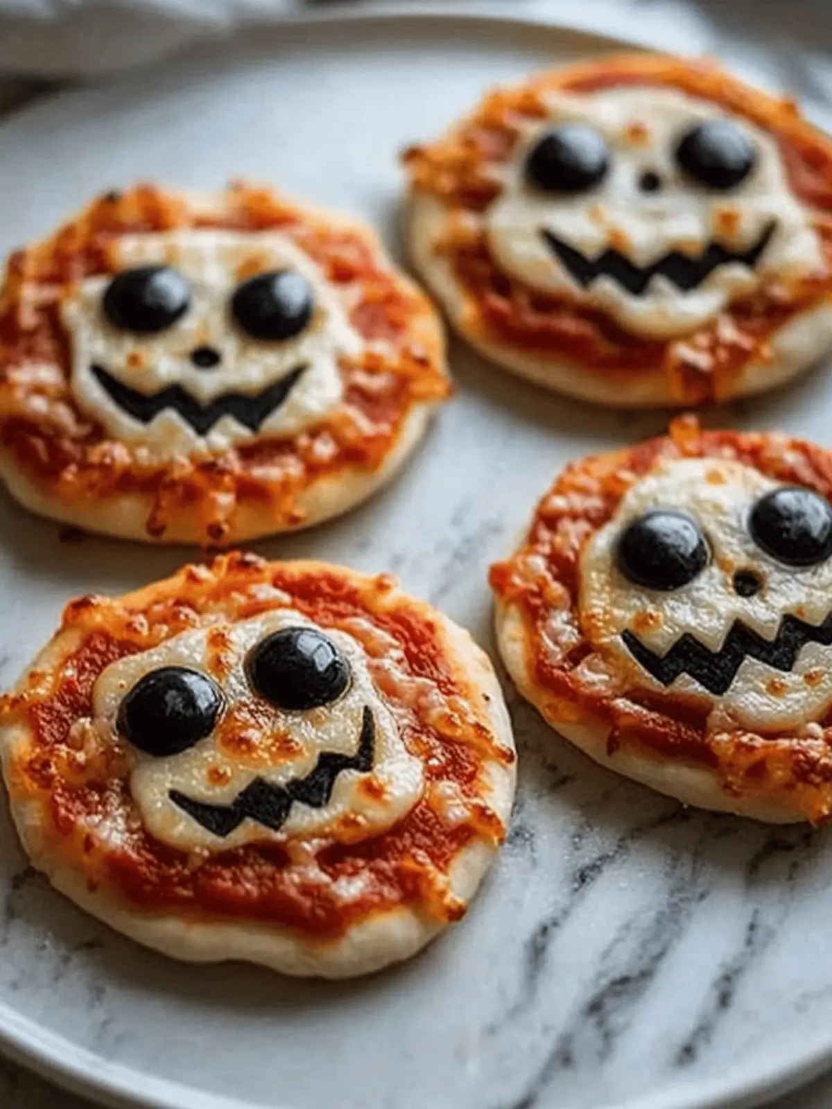 Mini Halloween Pizzas