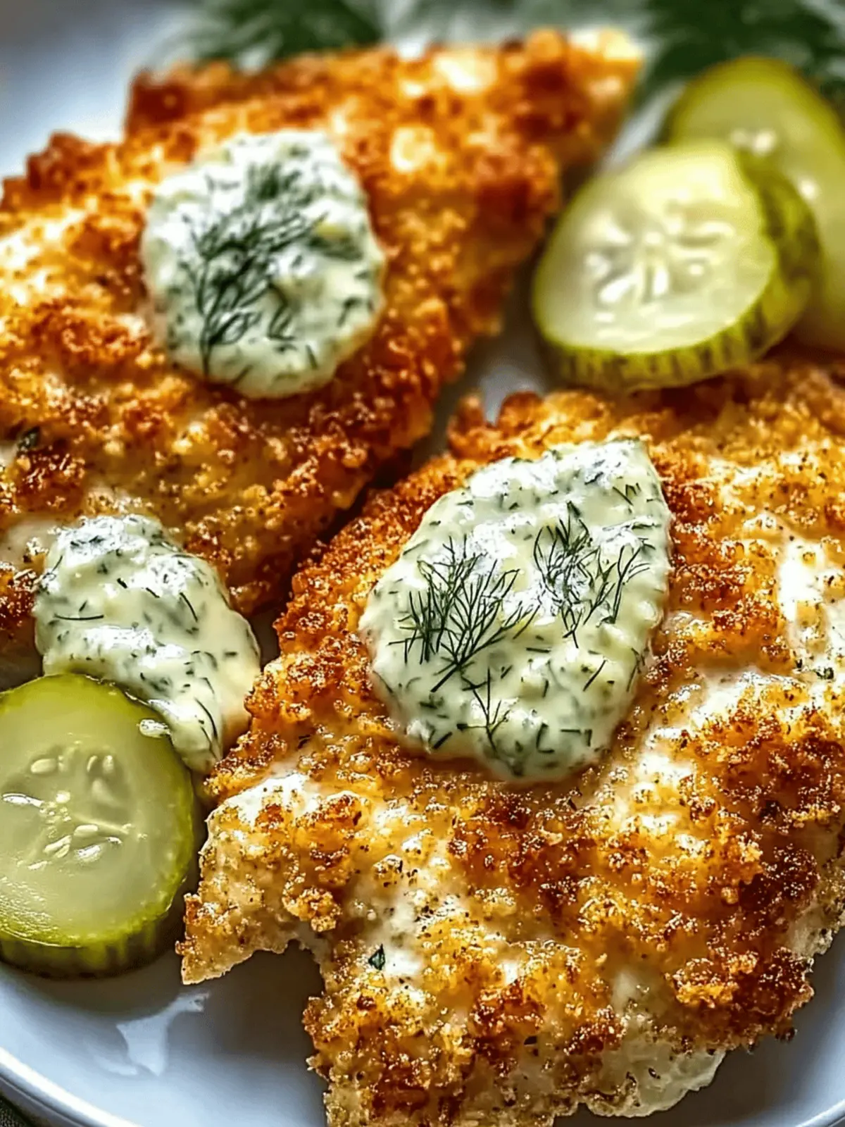 Crispy Dill Pickle Parmesan Chicken
