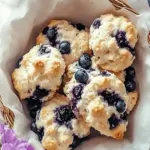 Flaky Wild Blueberry Scones